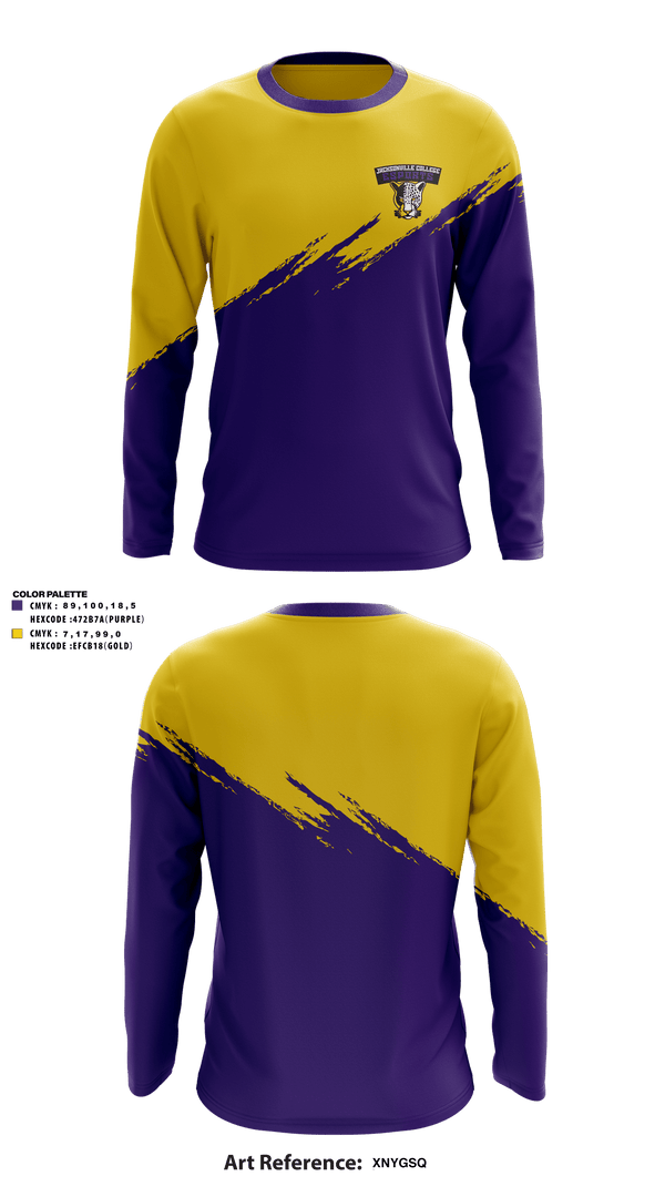 Long Sleeve Performance Shirt, Jacksonville College eSports, E-Sports, Teamtime, Team time, sublimation, custom sports apparel, team uniforms, spirit wear, spiritwear, sports uniforms, custom shirts, team store, custom team store, fundraiser sports, apparel fundraiser