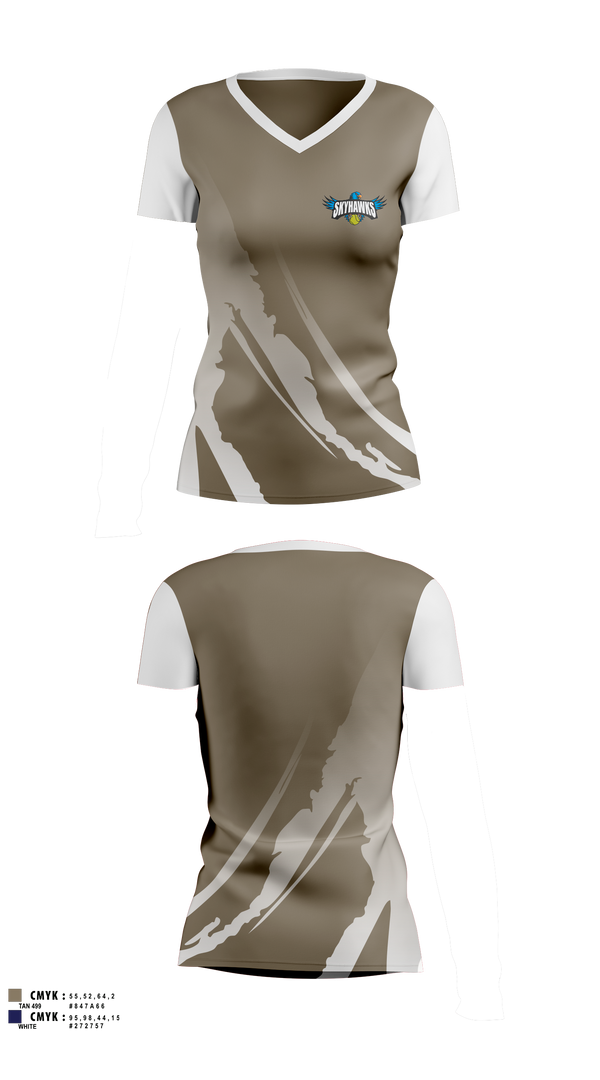 Womens Short Sleeve Vneck Shirt, Barrie North Winter Tennis, Tennis, Teamtime, Team time, sublimation, custom sports apparel, team uniforms, spirit wear, spiritwear, sports uniforms, custom shirts, team store, custom team store, fundraiser sports, apparel fundraiser