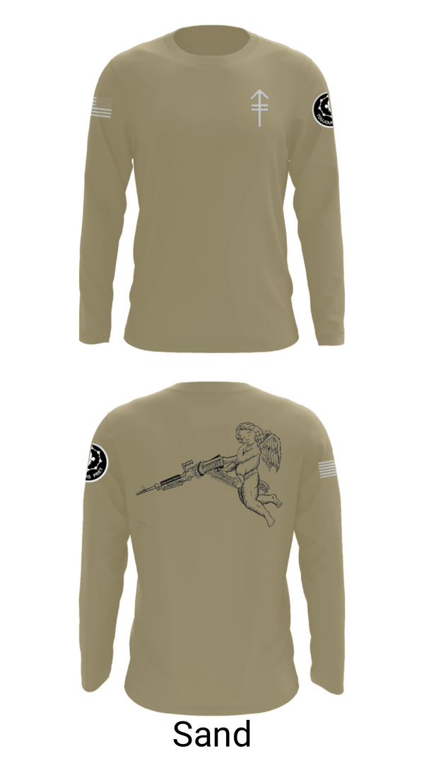 Long Sleeve Performance Shirt, 2/2 3rd PLT Weapon SquadE TRP 3RD PLT WEAPONS SQUAD, Army, Teamtime, Team time, sublimation, custom sports apparel, team uniforms, spirit wear, spiritwear, sports uniforms, custom shirts, team store, custom team store, fundraiser sports, apparel fundraiser