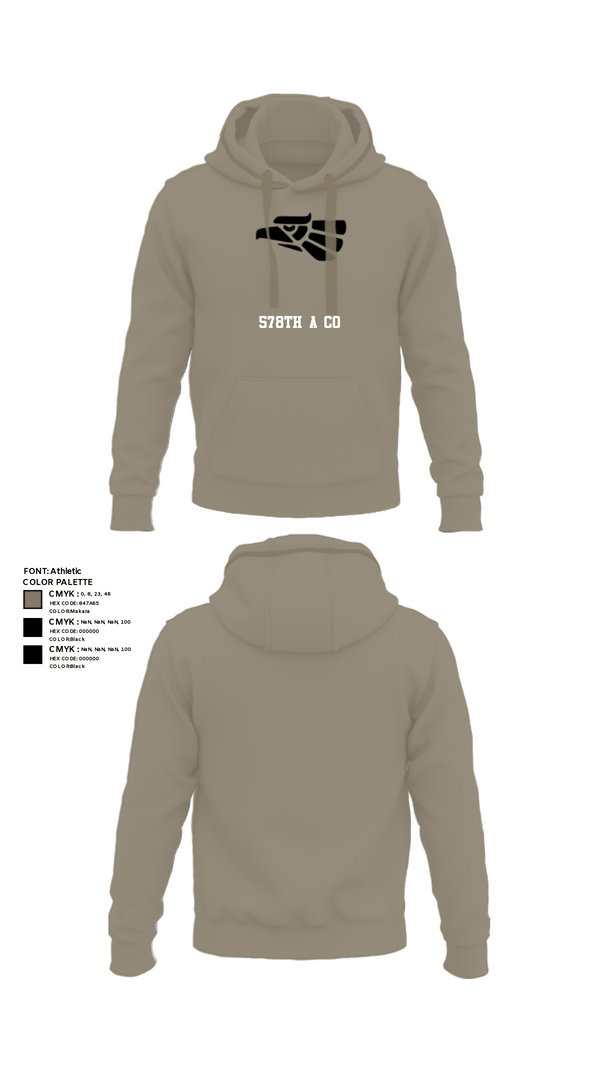 Hoodie, 578th A Co, National Guard, Teamtime, Team time, sublimation, custom sports apparel, team uniforms, spirit wear, spiritwear, sports uniforms, custom shirts, team store, custom team store, fundraiser sports, apparel fundraiser