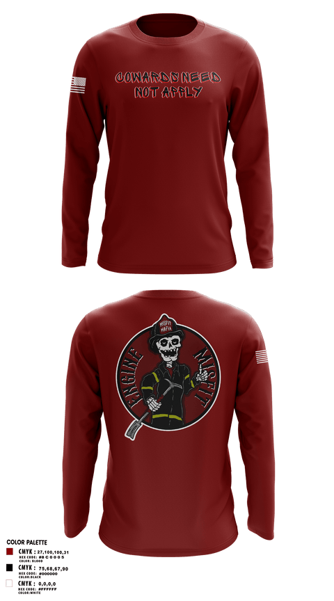 Long Sleeve Performance Shirt, Engine 12, Fire Department, Teamtime, Team time, sublimation, custom sports apparel, team uniforms, spirit wear, spiritwear, sports uniforms, custom shirts, team store, custom team store, fundraiser sports, apparel fundraiser