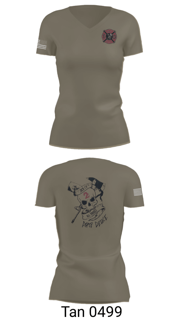 Women's Short Sleeve Vneck Shirt, 386th ECES/CEF, Fire Department, Teamtime, Team time, sublimation, custom sports apparel, team uniforms, spirit wear, spiritwear, sports uniforms, custom shirts, team store, custom team store, fundraiser sports, apparel fundraiser