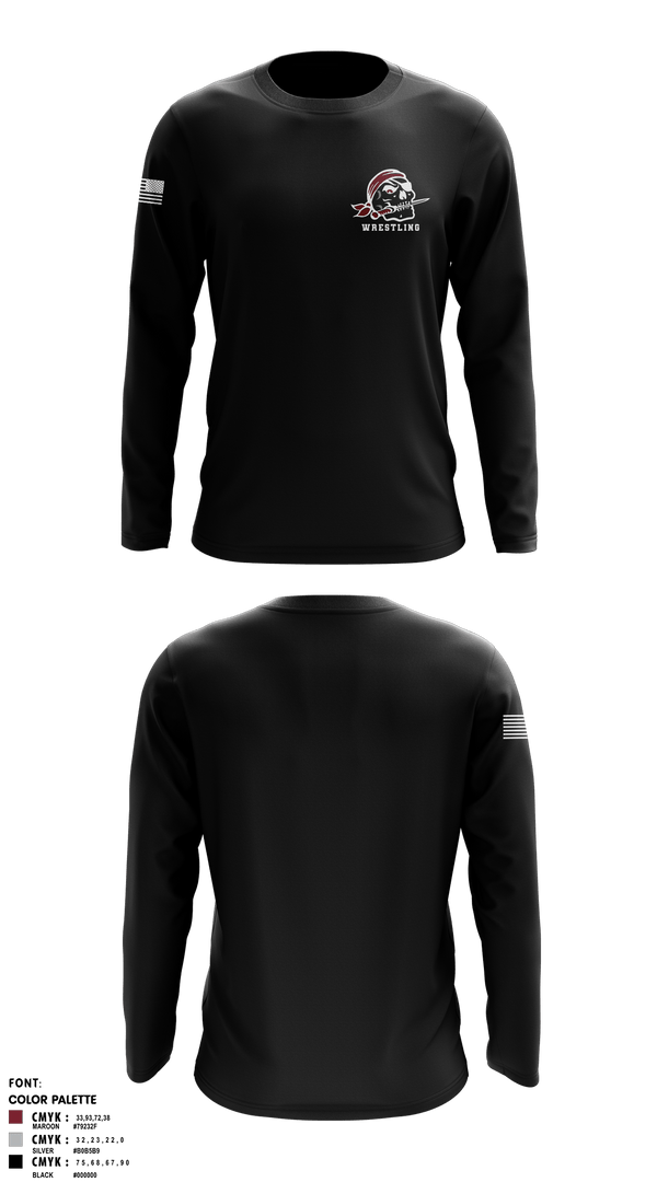 Long Sleeve Rash Guard Shirt, Braden River High School Wrestling, Wrestling, Teamtime, Team time, sublimation, custom sports apparel, team uniforms, spirit wear, spiritwear, sports uniforms, custom shirts, team store, custom team store, fundraiser sports, apparel fundraiser