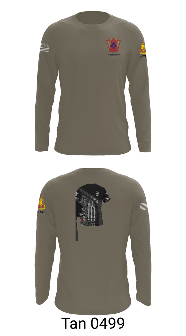 Long Sleeve Performance Shirt, 121 transportation, National Guard, Teamtime, Team time, sublimation, custom sports apparel, team uniforms, spirit wear, spiritwear, sports uniforms, custom shirts, team store, custom team store, fundraiser sports, apparel fundraiser