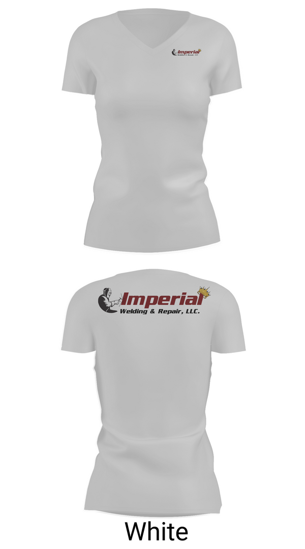 Womens Short Sleeve Vneck Shirt, Imperial Welding & Repair, , Teamtime, Team time, sublimation, custom sports apparel, team uniforms, spirit wear, spiritwear, sports uniforms, custom shirts, team store, custom team store, fundraiser sports, apparel fundraiser