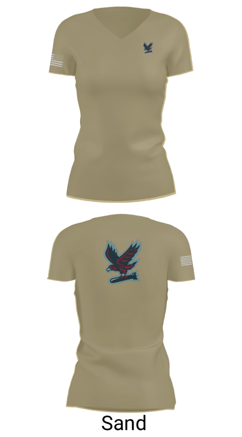Women's Short Sleeve Vneck Shirt, Hawksquad, Air Force, Teamtime, Team time, sublimation, custom sports apparel, team uniforms, spirit wear, spiritwear, sports uniforms, custom shirts, team store, custom team store, fundraiser sports, apparel fundraiser