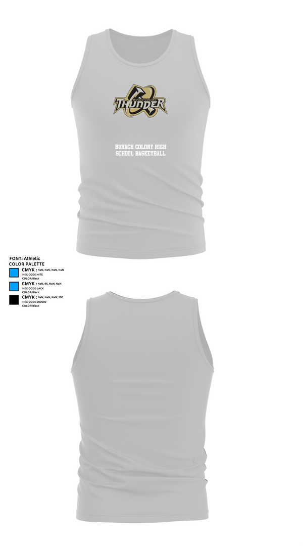 Tank Top, Buhach Colony High School Basketball, Men's Basketball, Teamtime, Team time, sublimation, custom sports apparel, team uniforms, spirit wear, spiritwear, sports uniforms, custom shirts, team store, custom team store, fundraiser sports, apparel fundraiser