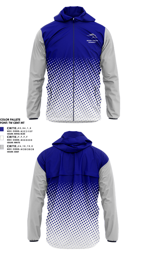 Windbreaker, Mount Vernon Presbyterian Upper School Swimming, Swimming, Teamtime, Team time, sublimation, custom sports apparel, team uniforms, spirit wear, spiritwear, sports uniforms, custom shirts, team store, custom team store, fundraiser sports, apparel fundraiser
