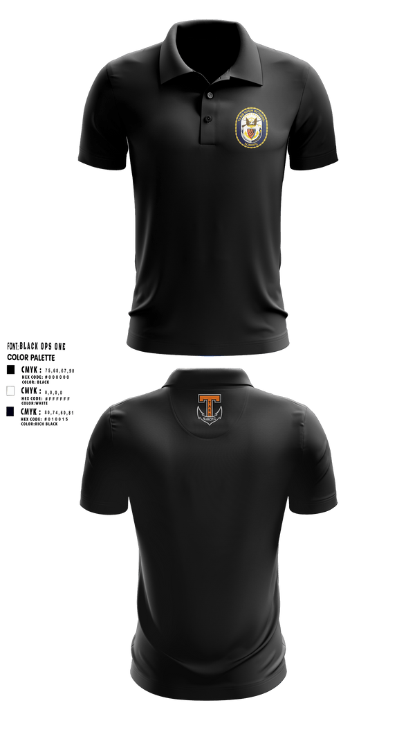 Short Sleeve Performance Polo, Tabb NJROTC, Navy, Teamtime, Team time, sublimation, custom sports apparel, team uniforms, spirit wear, spiritwear, sports uniforms, custom shirts, team store, custom team store, fundraiser sports, apparel fundraiser