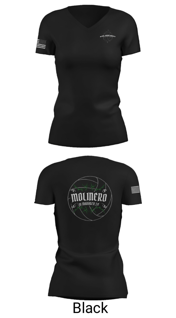 Women's Short Sleeve Vneck Shirt, Alisal High School, Men's Volleyball, Teamtime, Team time, sublimation, custom sports apparel, team uniforms, spirit wear, spiritwear, sports uniforms, custom shirts, team store, custom team store, fundraiser sports, apparel fundraiser