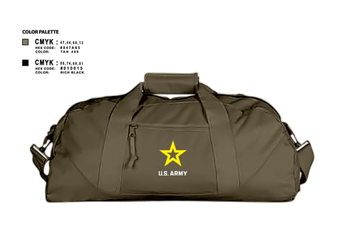 Duffle Bag, Wilmington Army Recruiting Station, Army, Teamtime, Team time, sublimation, custom sports apparel, team uniforms, spirit wear, spiritwear, sports uniforms, custom shirts, team store, custom team store, fundraiser sports, apparel fundraiser