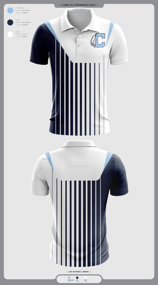 Short Sleeve Performance Polo, Chiefs, Baseball, Teamtime, Team time, sublimation, custom sports apparel, team uniforms, spirit wear, spiritwear, sports uniforms, custom shirts, team store, custom team store, fundraiser sports, apparel fundraiser
