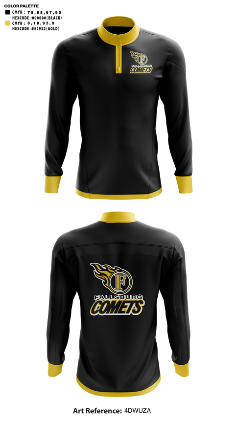 Quarter Zip Jacket, Fallsburg High School Basketball, Men's Basketball, Teamtime, Team time, sublimation, custom sports apparel, team uniforms, spirit wear, spiritwear, sports uniforms, custom shirts, team store, custom team store, fundraiser sports, apparel fundraiser