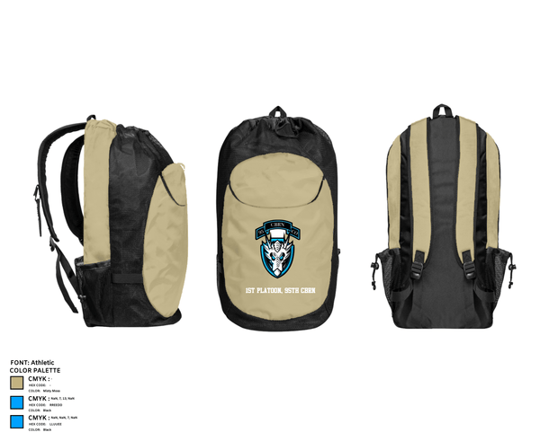 Gear Bag, 1st Platoon, 95th CBRN, Army, Teamtime, Team time, sublimation, custom sports apparel, team uniforms, spirit wear, spiritwear, sports uniforms, custom shirts, team store, custom team store, fundraiser sports, apparel fundraiser