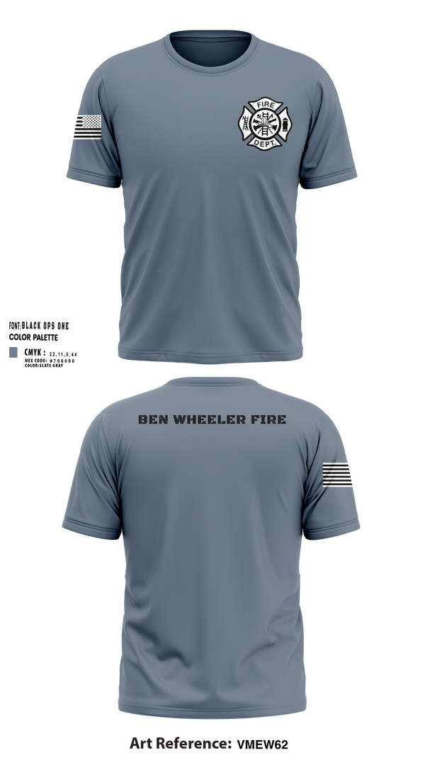 Short Sleeve Performance Shirt, Ben Wheeler Fire, Fire Department, Teamtime, Team time, sublimation, custom sports apparel, team uniforms, spirit wear, spiritwear, sports uniforms, custom shirts, team store, custom team store, fundraiser sports, apparel fundraiser