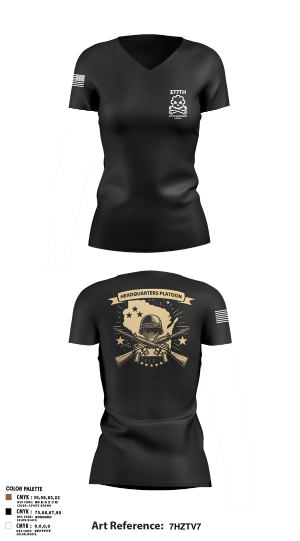 Womens Short Sleeve Vneck Shirt, 377th SMC, Army, Teamtime, Team time, sublimation, custom sports apparel, team uniforms, spirit wear, spiritwear, sports uniforms, custom shirts, team store, custom team store, fundraiser sports, apparel fundraiser