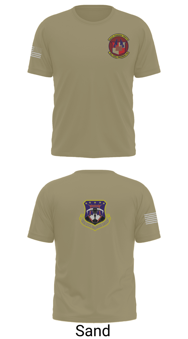 Short Sleeve Performance Shirt, 18th Civil Engineer Sq, Air Force, Teamtime, Team time, sublimation, custom sports apparel, team uniforms, spirit wear, spiritwear, sports uniforms, custom shirts, team store, custom team store, fundraiser sports, apparel fundraiser