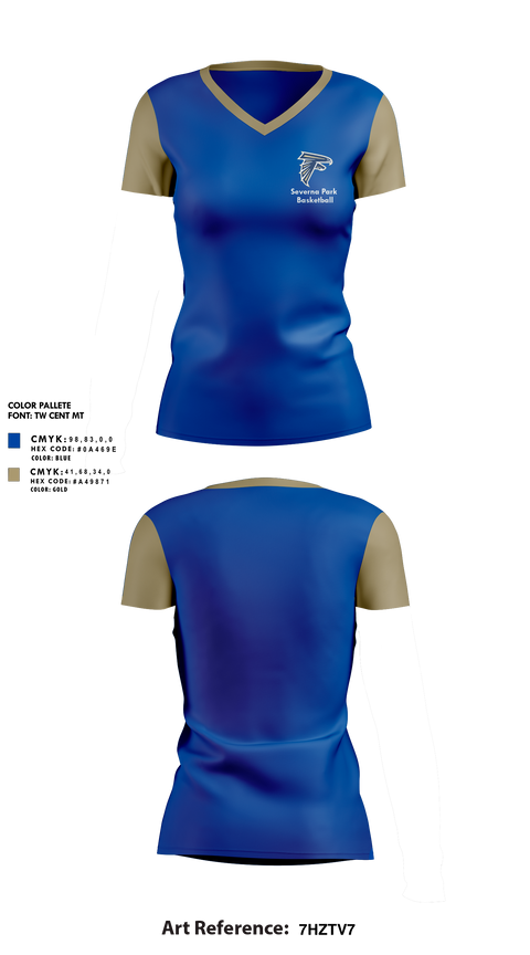 Womens Short Sleeve Vneck Shirt, Severna Park High School Basketball, Women's Basketball, Teamtime, Team time, sublimation, custom sports apparel, team uniforms, spirit wear, spiritwear, sports uniforms, custom shirts, team store, custom team store, fundraiser sports, apparel fundraiser