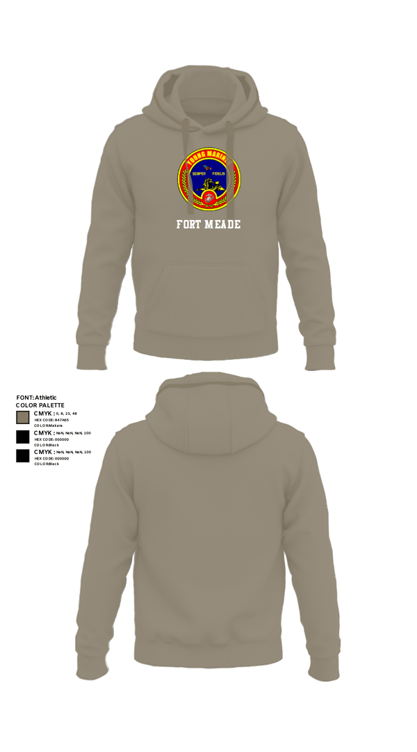 Hoodie, Fort meade, Marines, Teamtime, Team time, sublimation, custom sports apparel, team uniforms, spirit wear, spiritwear, sports uniforms, custom shirts, team store, custom team store, fundraiser sports, apparel fundraiser