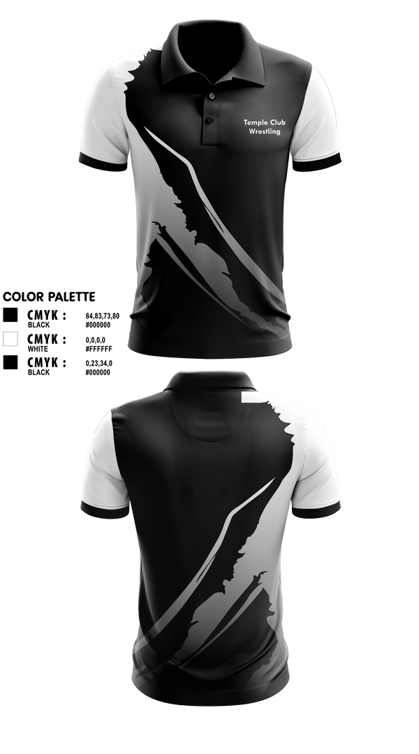 Short Sleeve Performance Polo, Temple Wrestling Club, Wrestling, Teamtime, Team time, sublimation, custom sports apparel, team uniforms, spirit wear, spiritwear, sports uniforms, custom shirts, team store, custom team store, fundraiser sports, apparel fundraiser