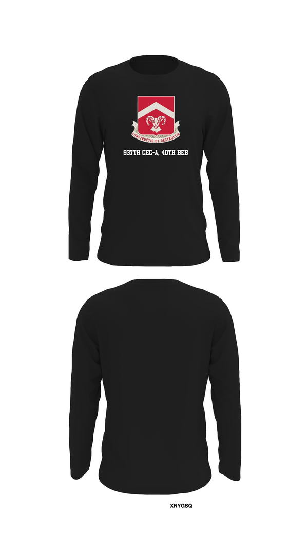 Long Sleeve Performance Shirt, 937th CEC-A, 40th BEB, Army, Teamtime, Team time, sublimation, custom sports apparel, team uniforms, spirit wear, spiritwear, sports uniforms, custom shirts, team store, custom team store, fundraiser sports, apparel fundraiser