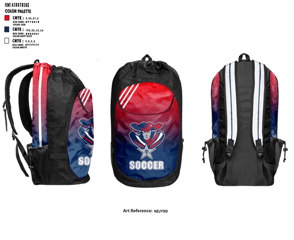 Gear Bag, American Leadership Academy - Johnston Soccer, Men's Soccer, Teamtime, Team time, sublimation, custom sports apparel, team uniforms, spirit wear, spiritwear, sports uniforms, custom shirts, team store, custom team store, fundraiser sports, apparel fundraiser