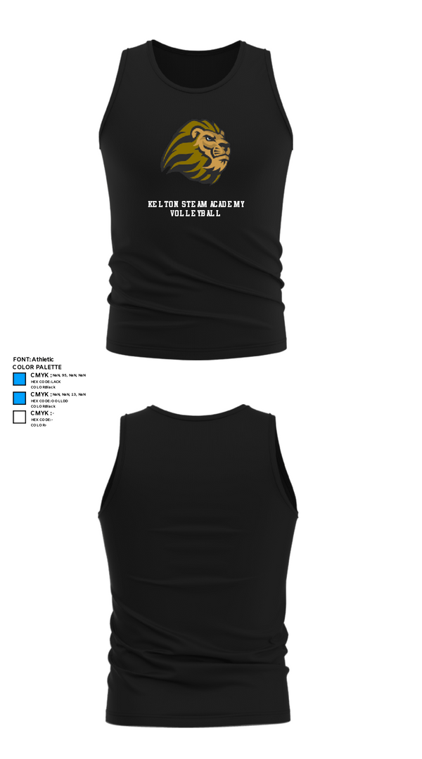 Tank Top, Kelton STEAM Academy Volleyball, Women's Volleyball, Teamtime, Team time, sublimation, custom sports apparel, team uniforms, spirit wear, spiritwear, sports uniforms, custom shirts, team store, custom team store, fundraiser sports, apparel fundraiser