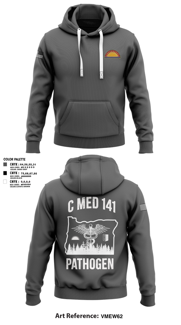 Hoodie, C Med, National Guard, Teamtime, Team time, sublimation, custom sports apparel, team uniforms, spirit wear, spiritwear, sports uniforms, custom shirts, team store, custom team store, fundraiser sports, apparel fundraiser