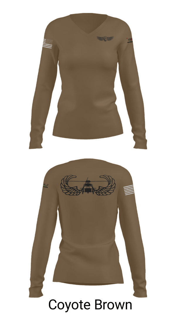 Women's Long Sleeve Vneck Shirt, CAL FIRE, , Teamtime, Team time, sublimation, custom sports apparel, team uniforms, spirit wear, spiritwear, sports uniforms, custom shirts, team store, custom team store, fundraiser sports, apparel fundraiser