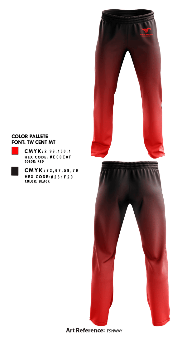 Sweatpants, South Western Senior High School Cross Country, Cross Country, Teamtime, Team time, sublimation, custom sports apparel, team uniforms, spirit wear, spiritwear, sports uniforms, custom shirts, team store, custom team store, fundraiser sports, apparel fundraiser