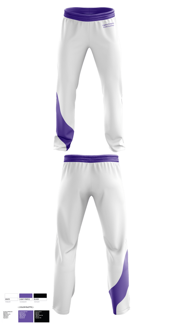 Sweatpants, Legacy Cross Country, Cross Country, Teamtime, Team time, sublimation, custom sports apparel, team uniforms, spirit wear, spiritwear, sports uniforms, custom shirts, team store, custom team store, fundraiser sports, apparel fundraiser