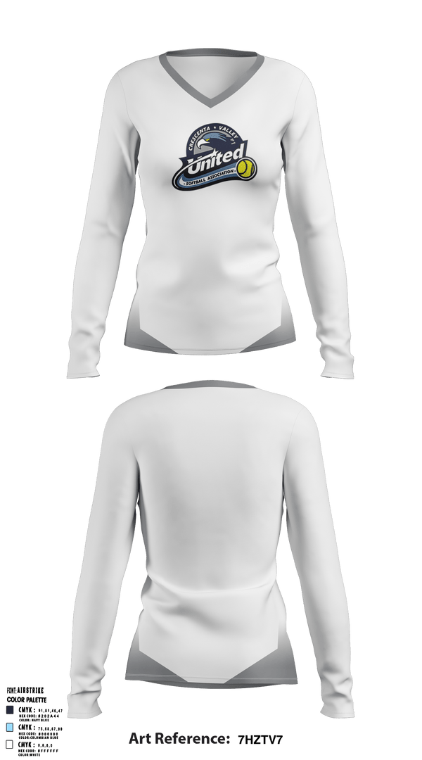 Womens Long Sleeve Vneck Shirt, CV United Softball, Softball, Teamtime, Team time, sublimation, custom sports apparel, team uniforms, spirit wear, spiritwear, sports uniforms, custom shirts, team store, custom team store, fundraiser sports, apparel fundraiser