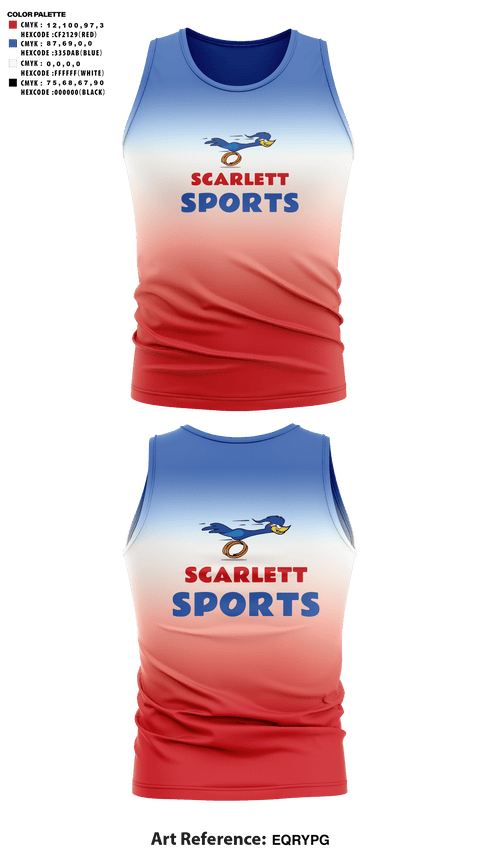 Tank Top, Scarlett Middle School Cross Country, Cross Country, Teamtime, Team time, sublimation, custom sports apparel, team uniforms, spirit wear, spiritwear, sports uniforms, custom shirts, team store, custom team store, fundraiser sports, apparel fundraiser