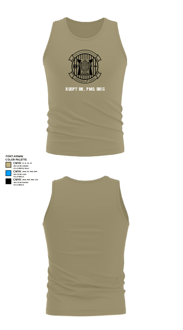 Tank Top, HQSPT Bn, PMO, Brig, Marines, Teamtime, Team time, sublimation, custom sports apparel, team uniforms, spirit wear, spiritwear, sports uniforms, custom shirts, team store, custom team store, fundraiser sports, apparel fundraiser