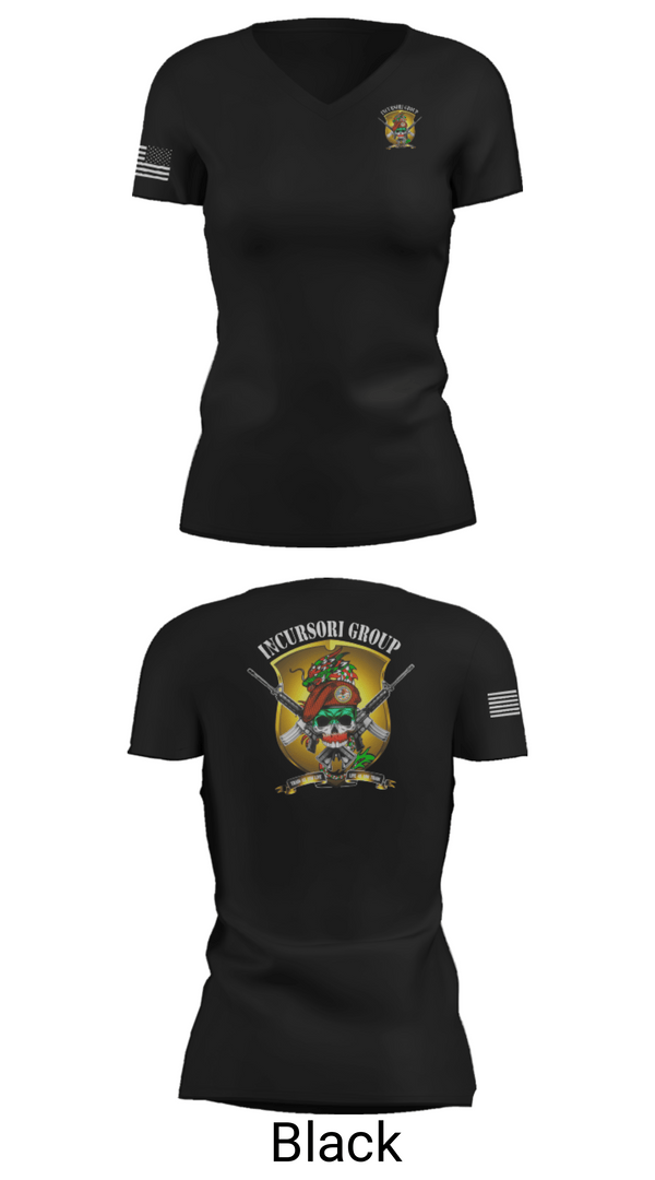 Women's Short Sleeve Vneck Shirt, Incursori, , Teamtime, Team time, sublimation, custom sports apparel, team uniforms, spirit wear, spiritwear, sports uniforms, custom shirts, team store, custom team store, fundraiser sports, apparel fundraiser