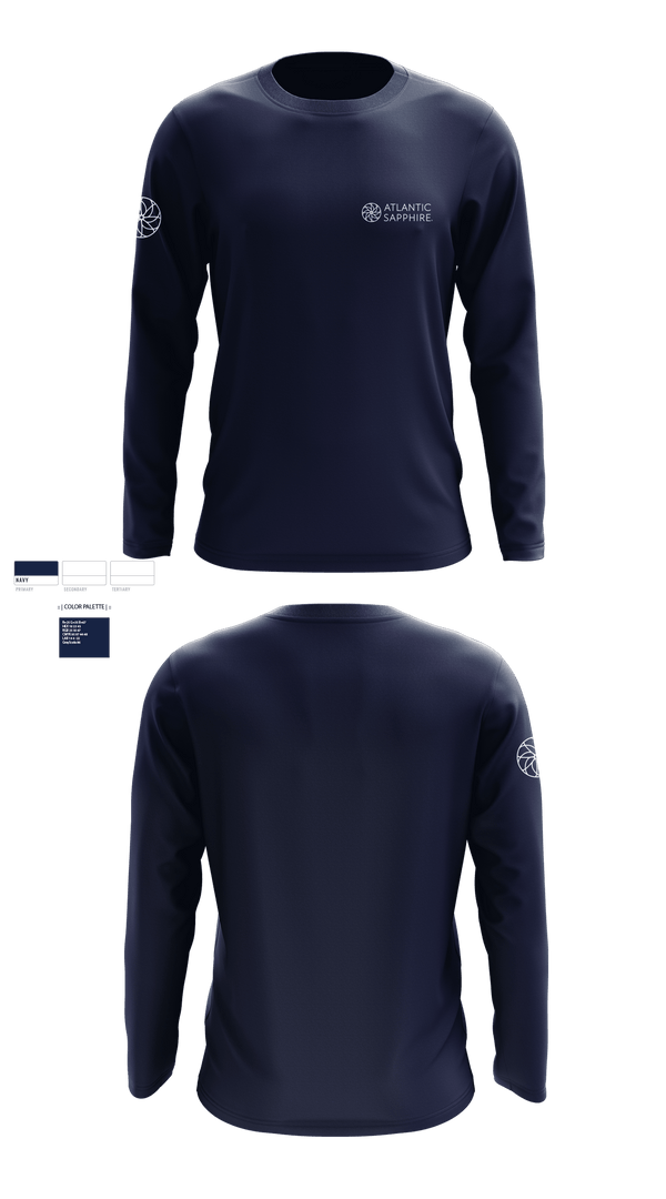 Long Sleeve Performance Shirt, atlantic sapphire, , Teamtime, Team time, sublimation, custom sports apparel, team uniforms, spirit wear, spiritwear, sports uniforms, custom shirts, team store, custom team store, fundraiser sports, apparel fundraiser