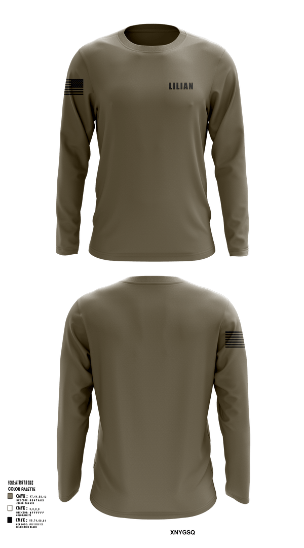 Long Sleeve Performance Shirt, LILIAN, Army, Teamtime, Team time, sublimation, custom sports apparel, team uniforms, spirit wear, spiritwear, sports uniforms, custom shirts, team store, custom team store, fundraiser sports, apparel fundraiser