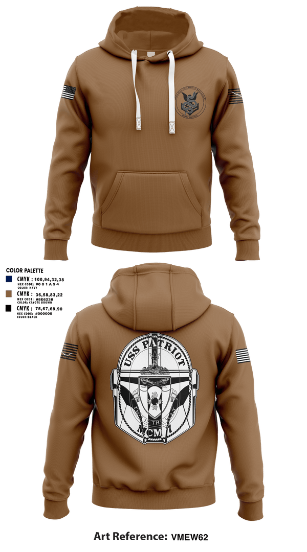 Hoodie, USS Patriot, Navy, Teamtime, Team time, sublimation, custom sports apparel, team uniforms, spirit wear, spiritwear, sports uniforms, custom shirts, team store, custom team store, fundraiser sports, apparel fundraiser