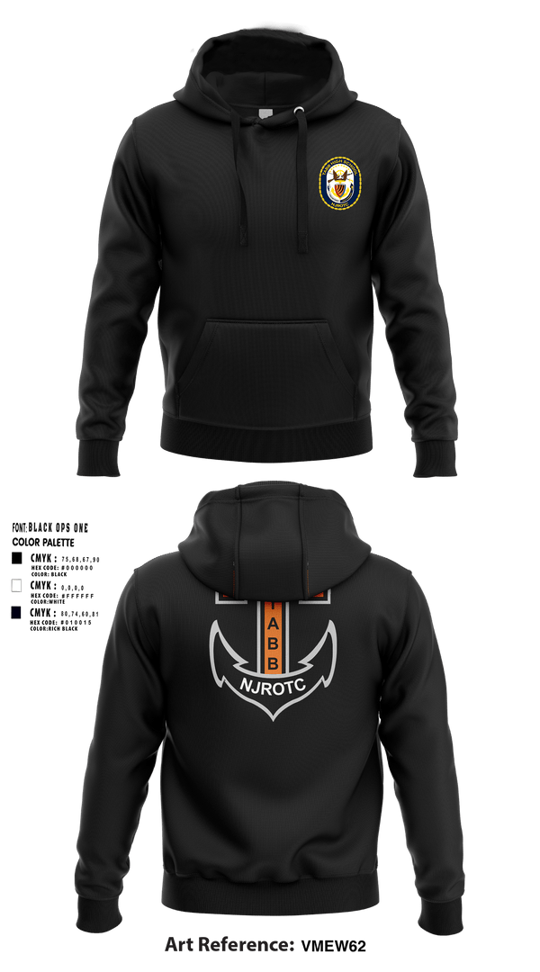Hoodie, Tabb NJROTC, Navy, Teamtime, Team time, sublimation, custom sports apparel, team uniforms, spirit wear, spiritwear, sports uniforms, custom shirts, team store, custom team store, fundraiser sports, apparel fundraiser