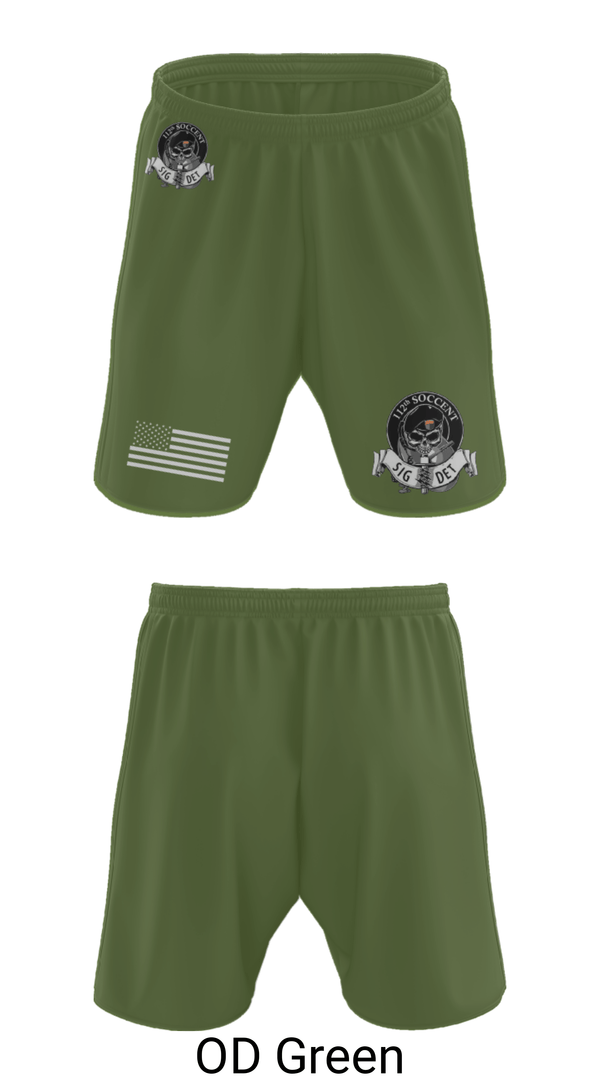 Athletic Shorts With Pockets, 112 SOCCENT SIGDET, Army, Teamtime, Team time, sublimation, custom sports apparel, team uniforms, spirit wear, spiritwear, sports uniforms, custom shirts, team store, custom team store, fundraiser sports, apparel fundraiser