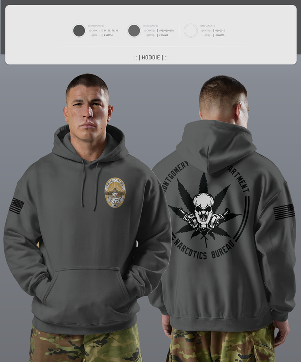 Hoodie, NARCOTICS BUREAU, Police, Teamtime, Team time, sublimation, custom sports apparel, team uniforms, spirit wear, spiritwear, sports uniforms, custom shirts, team store, custom team store, fundraiser sports, apparel fundraiser