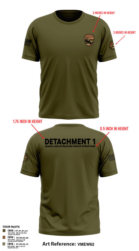 Short Sleeve Performance Shirt, Detachment 1, Air Force, Teamtime, Team time, sublimation, custom sports apparel, team uniforms, spirit wear, spiritwear, sports uniforms, custom shirts, team store, custom team store, fundraiser sports, apparel fundraiser