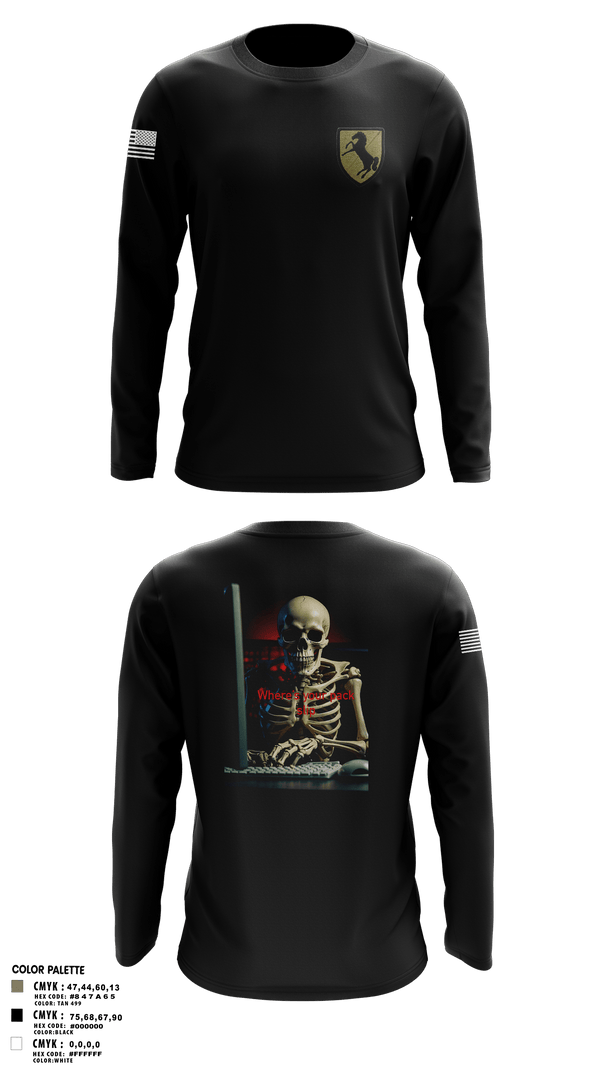 Long Sleeve Performance Shirt, 1/11 acr, Army, Teamtime, Team time, sublimation, custom sports apparel, team uniforms, spirit wear, spiritwear, sports uniforms, custom shirts, team store, custom team store, fundraiser sports, apparel fundraiser