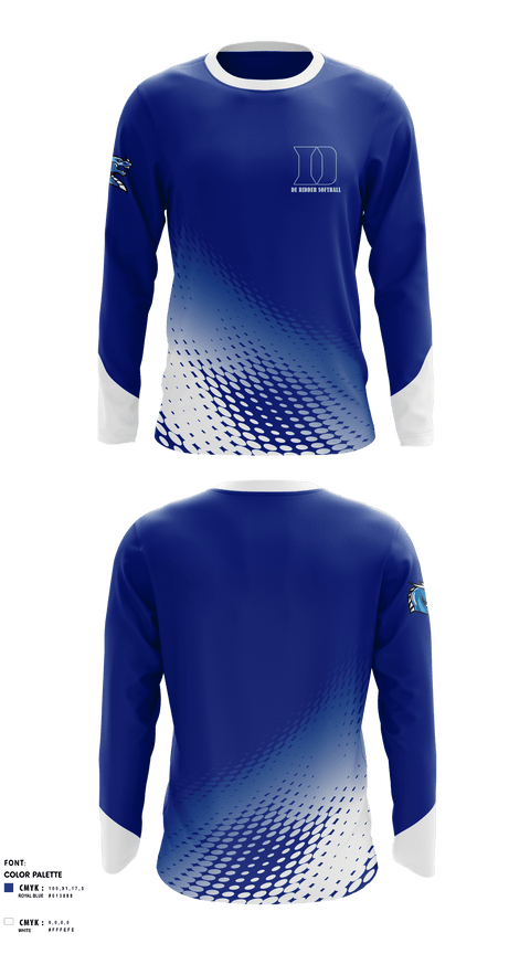 Long Sleeve Performance Shirt, De Ridder High School Softball, Softball, Teamtime, Team time, sublimation, custom sports apparel, team uniforms, spirit wear, spiritwear, sports uniforms, custom shirts, team store, custom team store, fundraiser sports, apparel fundraiser