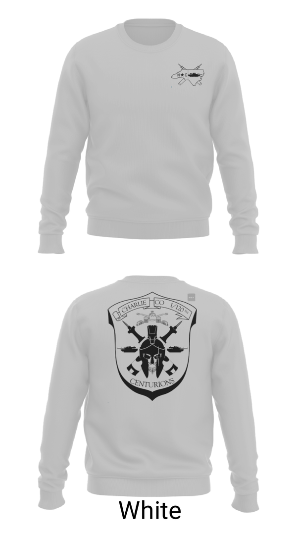 Crew Neck Sweatshirt, Charlie Co 1/120th, Army, Teamtime, Team time, sublimation, custom sports apparel, team uniforms, spirit wear, spiritwear, sports uniforms, custom shirts, team store, custom team store, fundraiser sports, apparel fundraiser