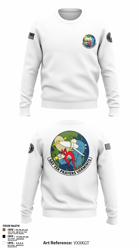 Crew Neck Sweatshirt, 20th Intelligence Squadron, Air Force, Teamtime, Team time, sublimation, custom sports apparel, team uniforms, spirit wear, spiritwear, sports uniforms, custom shirts, team store, custom team store, fundraiser sports, apparel fundraiser
