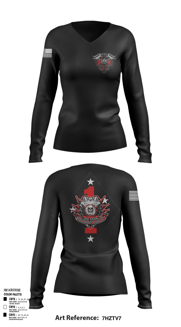 Womens Long Sleeve Vneck Shirt, 3rd AABN MTU, Marines, Teamtime, Team time, sublimation, custom sports apparel, team uniforms, spirit wear, spiritwear, sports uniforms, custom shirts, team store, custom team store, fundraiser sports, apparel fundraiser