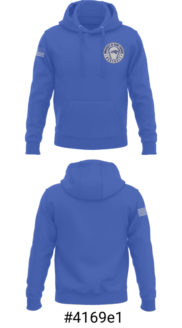 Hoodie, University Of Saint Francis Baseball, Baseball, Teamtime, Team time, sublimation, custom sports apparel, team uniforms, spirit wear, spiritwear, sports uniforms, custom shirts, team store, custom team store, fundraiser sports, apparel fundraiser