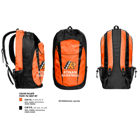 Gear Bag, Ronan High School Basketball, Women's Basketball, Teamtime, Team time, sublimation, custom sports apparel, team uniforms, spirit wear, spiritwear, sports uniforms, custom shirts, team store, custom team store, fundraiser sports, apparel fundraiser