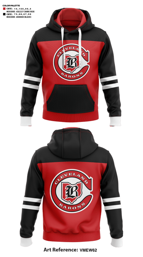 Hoodie, Cleveland Barons, Ice Hockey, Teamtime, Team time, sublimation, custom sports apparel, team uniforms, spirit wear, spiritwear, sports uniforms, custom shirts, team store, custom team store, fundraiser sports, apparel fundraiser
